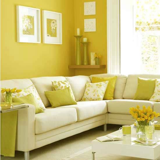 Желтый цвет в дизайне и декоре интерьера