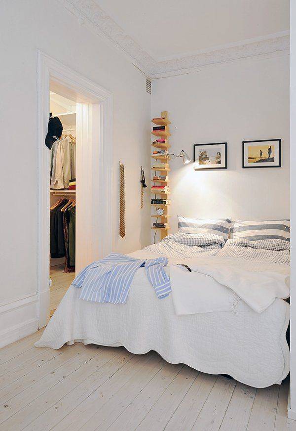 Красивый и современный дизайн спальни в шведском стиле