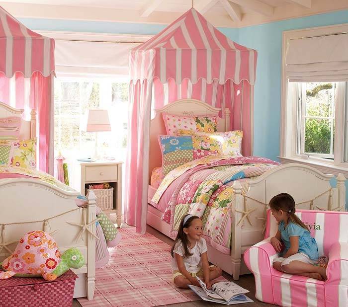 Балдахин над детской кроватью – воздушный аксессуар в комнате для ребенка