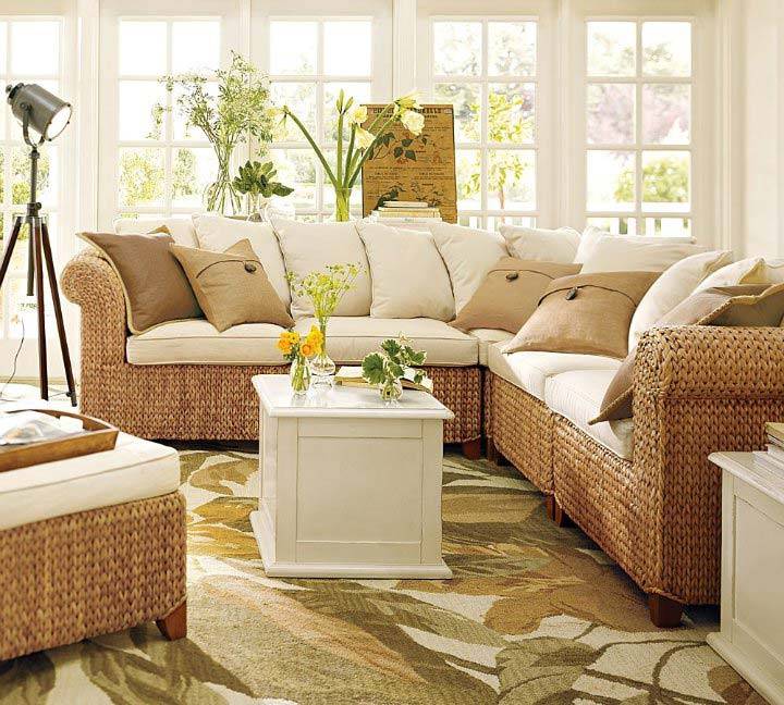 Плетеная мебель в интерьере домов и квартир