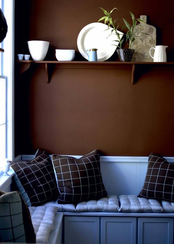 Интерьер с оттенком шоколада: шоколадно-коричневый цвет стен