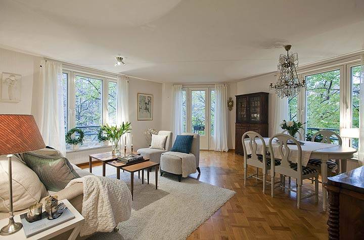 Элегантная простота в дизайне интерьера квартиры в Стокгольме