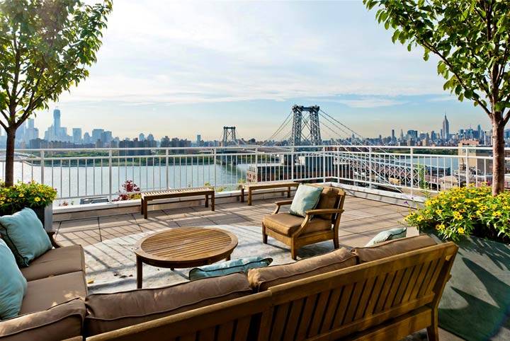 Пентхаус с панорамным видом в Бруклине, Нью-Йорк