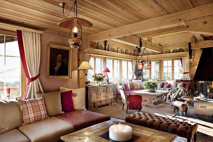 Уютное деревянное шале в Швейцарских Альпах