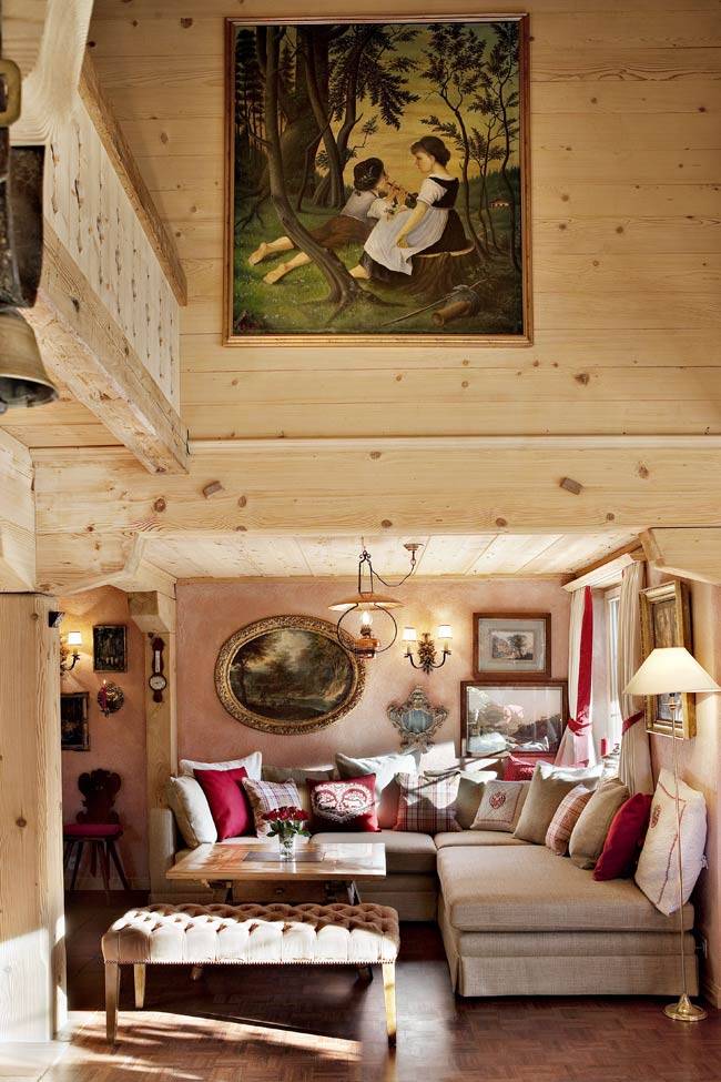 Уютное деревянное шале в Швейцарских Альпах