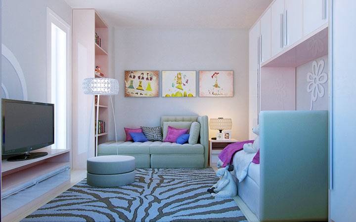 Цвет в дизайне детской комнаты