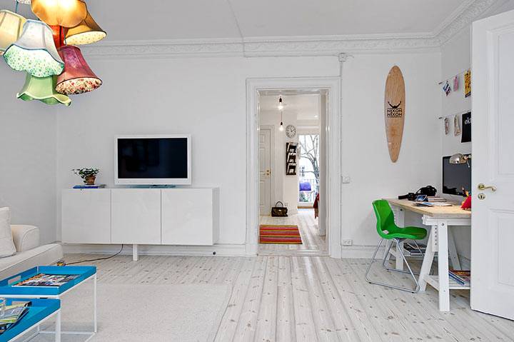 Просторная двухкомнатная квартира в Швеции