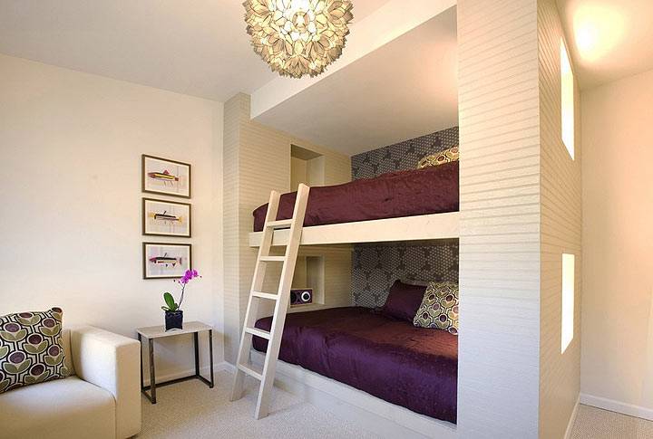 Двухъярусные кровати. 16 примеров экономии пространства в детской комнате