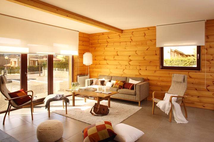 Деревянная стена в интерьере - природный акцент в вашем доме