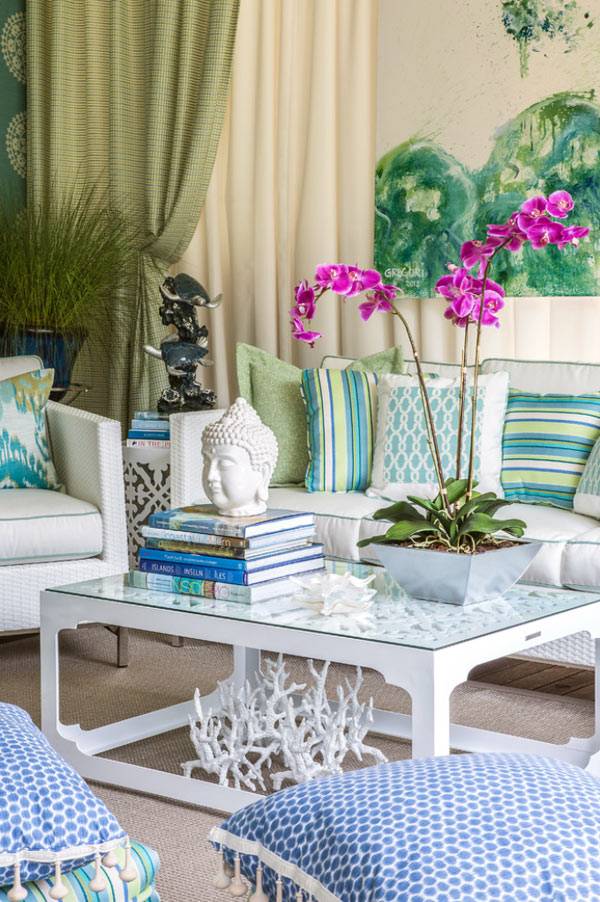 Синева гостиной комнаты от дизайнера Kim Hendrickson-Radovich