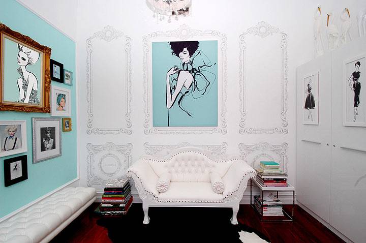 Изысканная женственность в дизайне интерьера квартиры модного иллюстратора Megan Hess