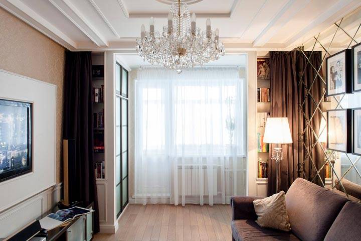 Современный интерьер квартиры в Москве для пожилых родителей