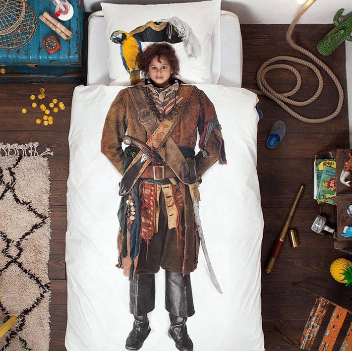 постельное белье для детей с пиратом 