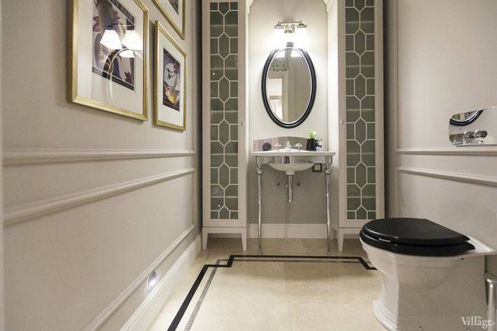 стильный и красивый дизайн туалетной комнаты