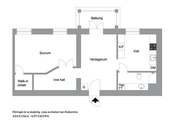 план-схема квартиры в швеции фото