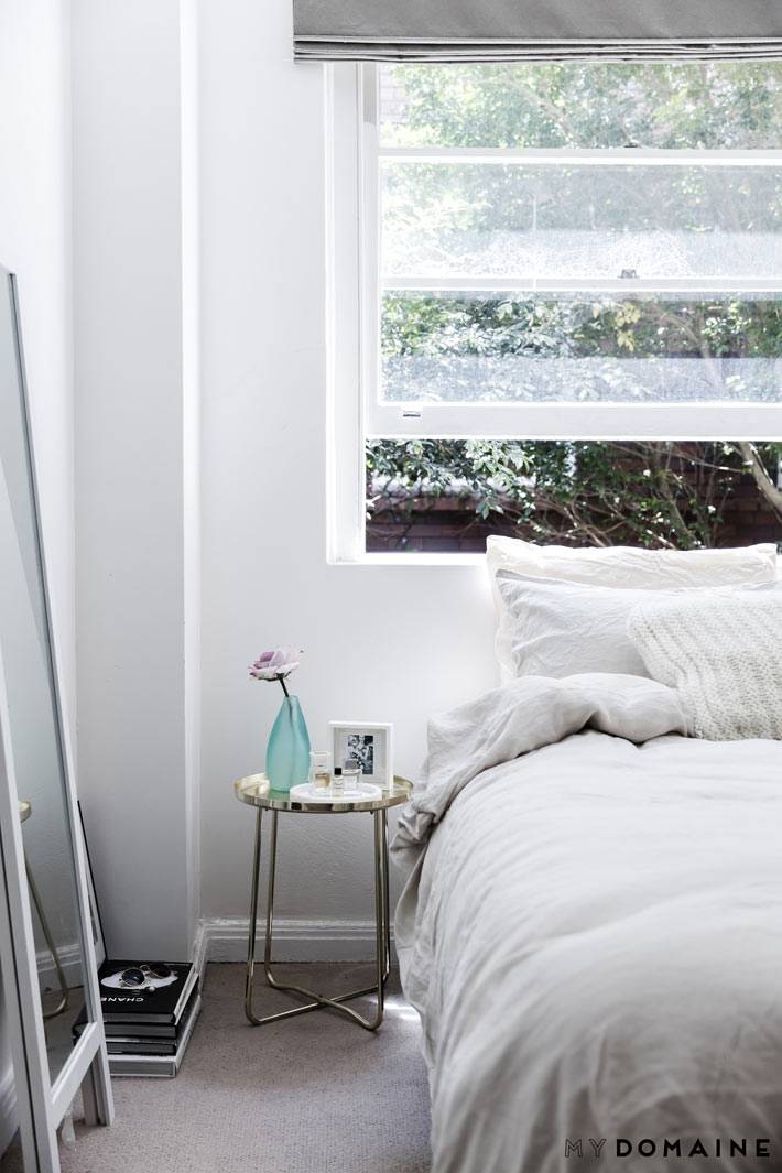 дизайн-минимализм для спальной комнаты фото