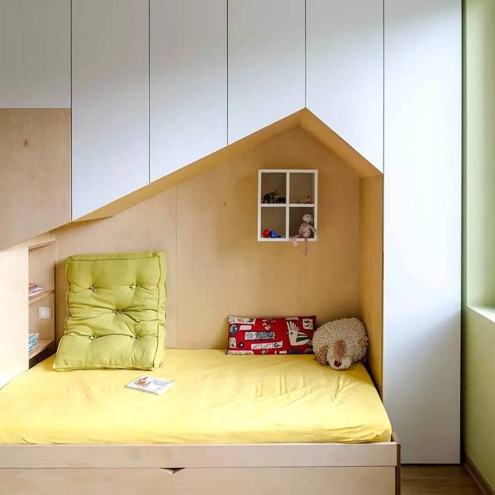 выдвижные спальные места под детской кроватью