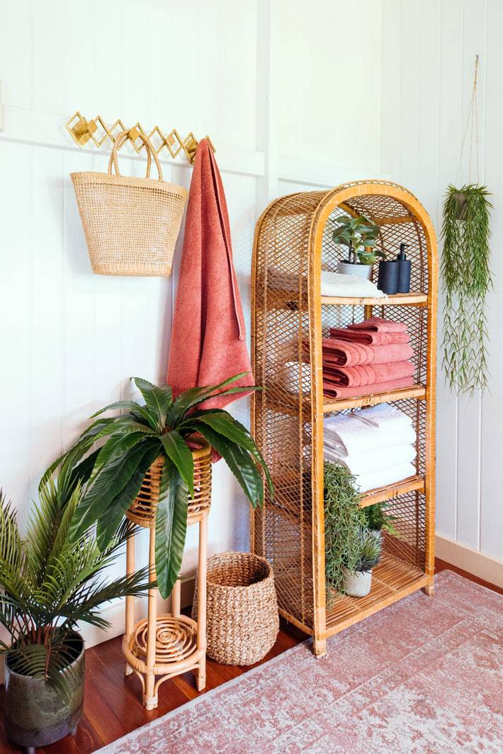 Love it! Тренд - плетеная мебель для ванной комнаты