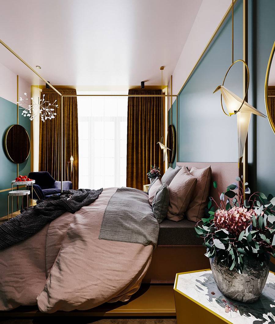 Стильный дизайн-проект спальни от Екатерины Шахмановой