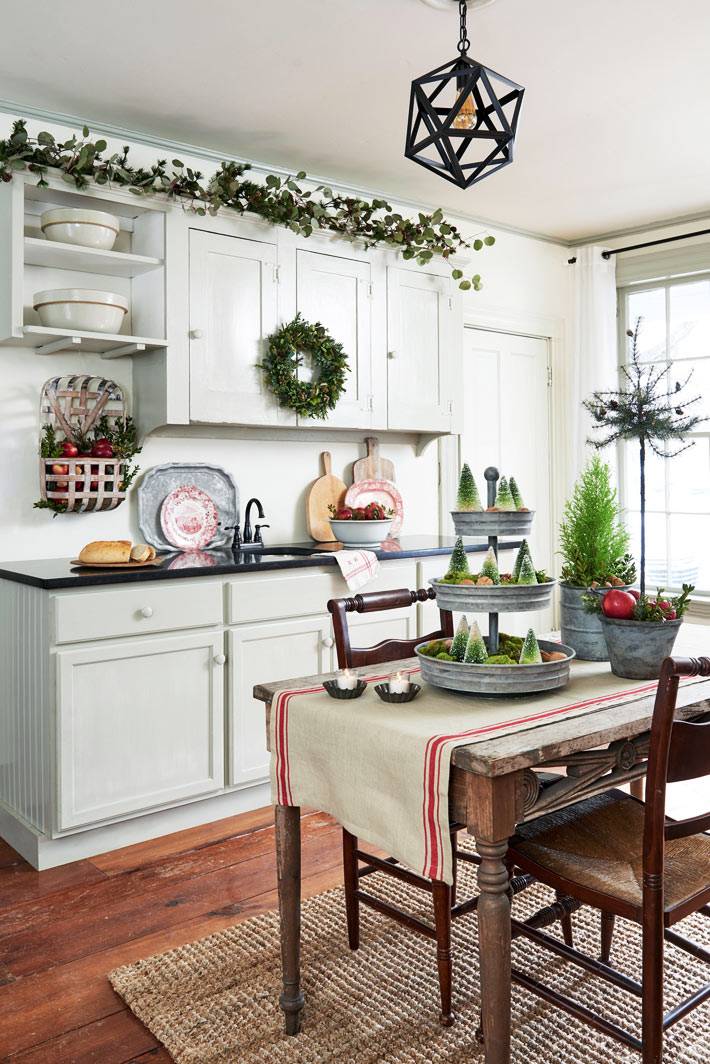 17 праздничных способов украсить кухню к Рождеству