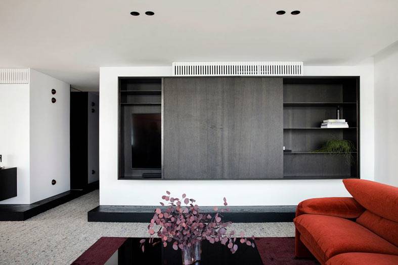 Лаконичный интерьер квартиры со сдержанным дизайном в Сиднее