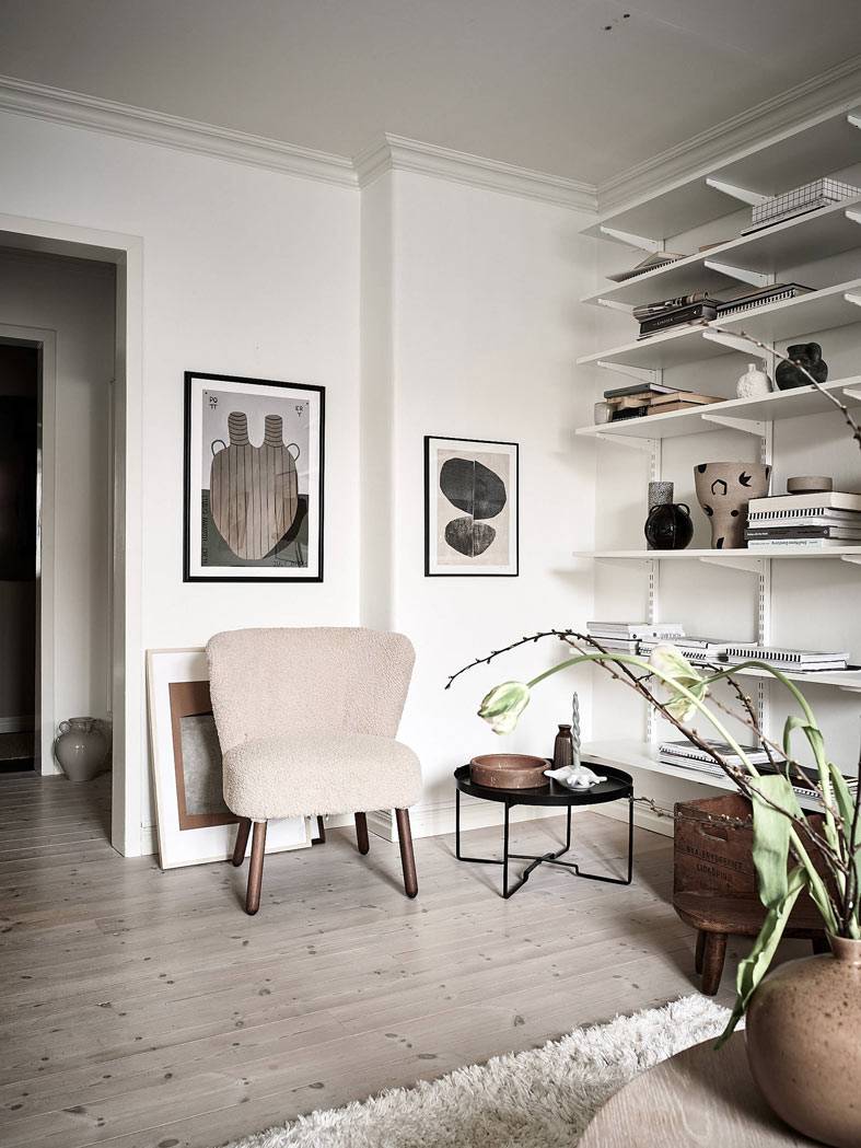 Смесь скандинавского минимализма и стиля лофт в квартире на 66 кв.м