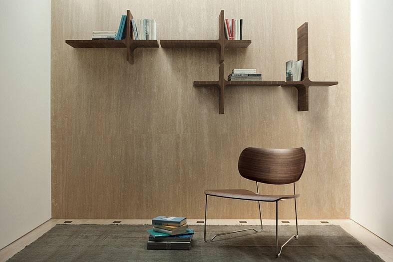 5 модных деревянных книжных полок от итальянской фирмы Porada