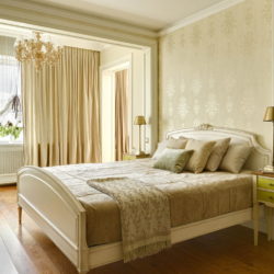 Оформление спальни в классическом стиле в светлых тонах (60+ фото)