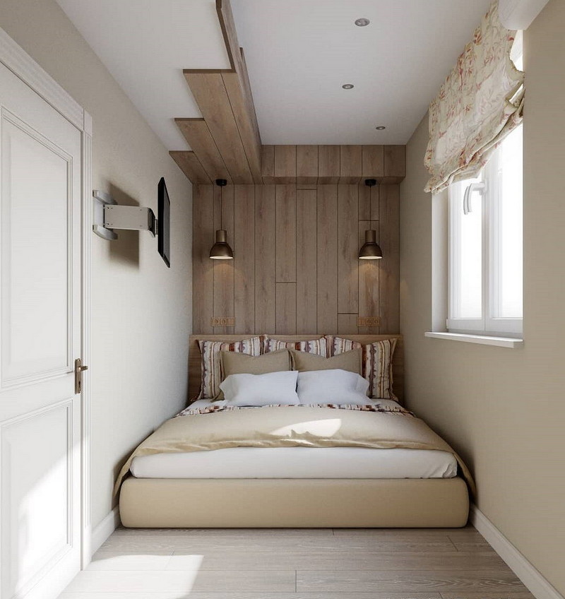 дизайн комнаты 3 на 5 метров как обустроить очень узкую спальню